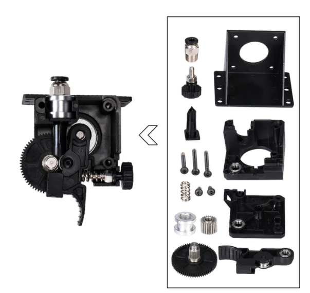 Kit extruder Titan E3D, 3:1, filament 1.75mm, cu suport NEMA 17 [7]