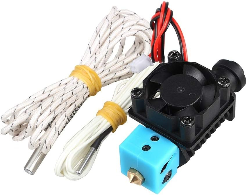 Kit hotend V6 Hexagon Bowden, 12V 40W, duza 0.4mm, cu ventilator [2]
