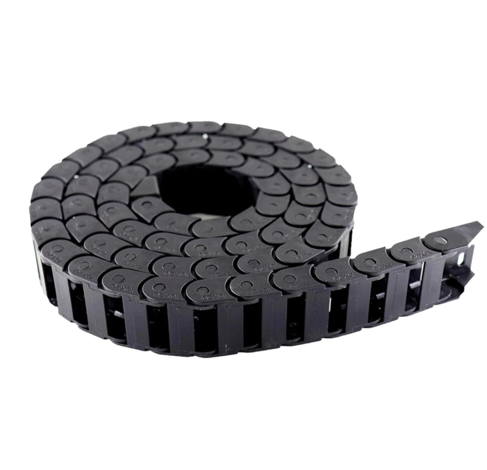 Lant portcablu semideschis 15x30mm, 1m, plastic, negru [2]