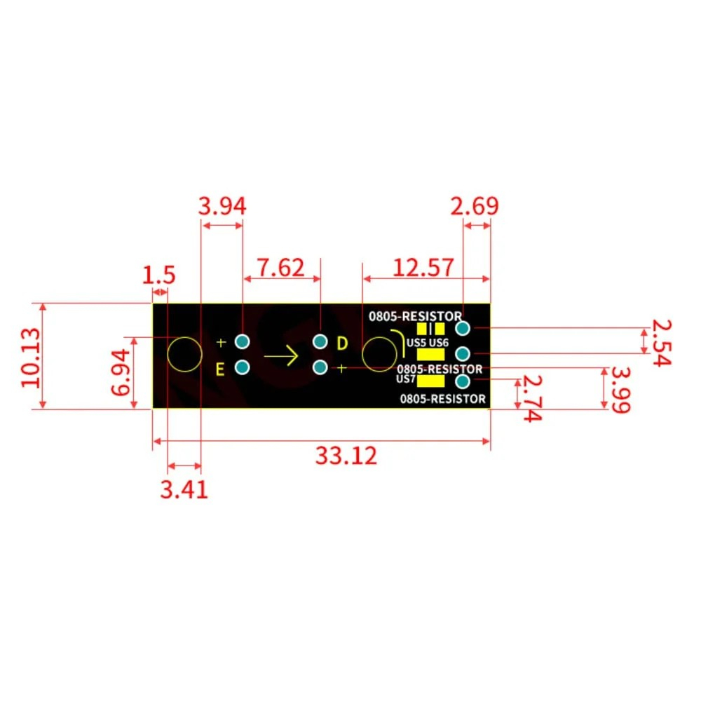 Limitator optic capat de cursa pentru imprimanta 3D, RAMPS 1.4, cablu 3 pini 50cm [6]