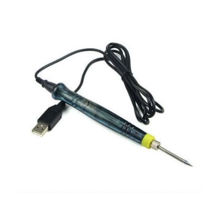 Mini letcon USB portabil 5V 8W, incalzire rapida, cablu inclus [3]