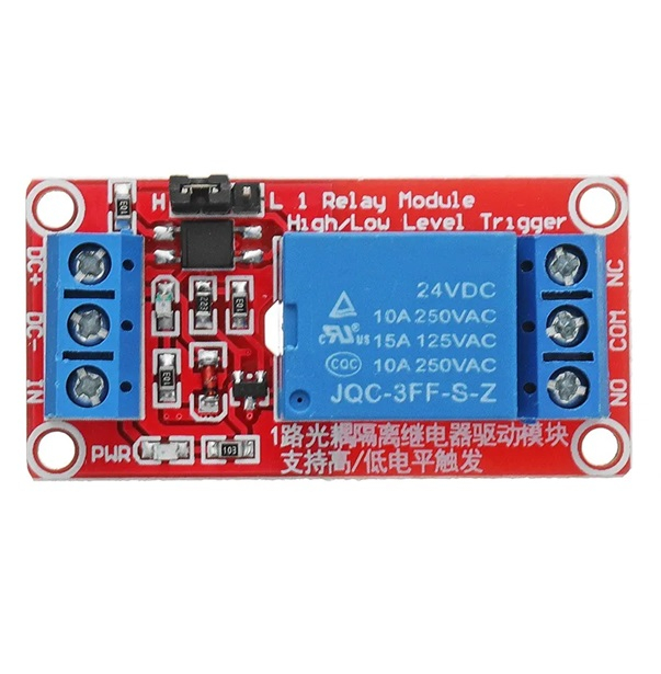 Modul releu 1 canal 24V, 10A, cu optocuplor SRD-24VDC-SL-C [3]