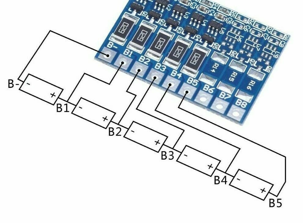 Modul de balansare 5S pentru baterii Li-ion (21V) [3]