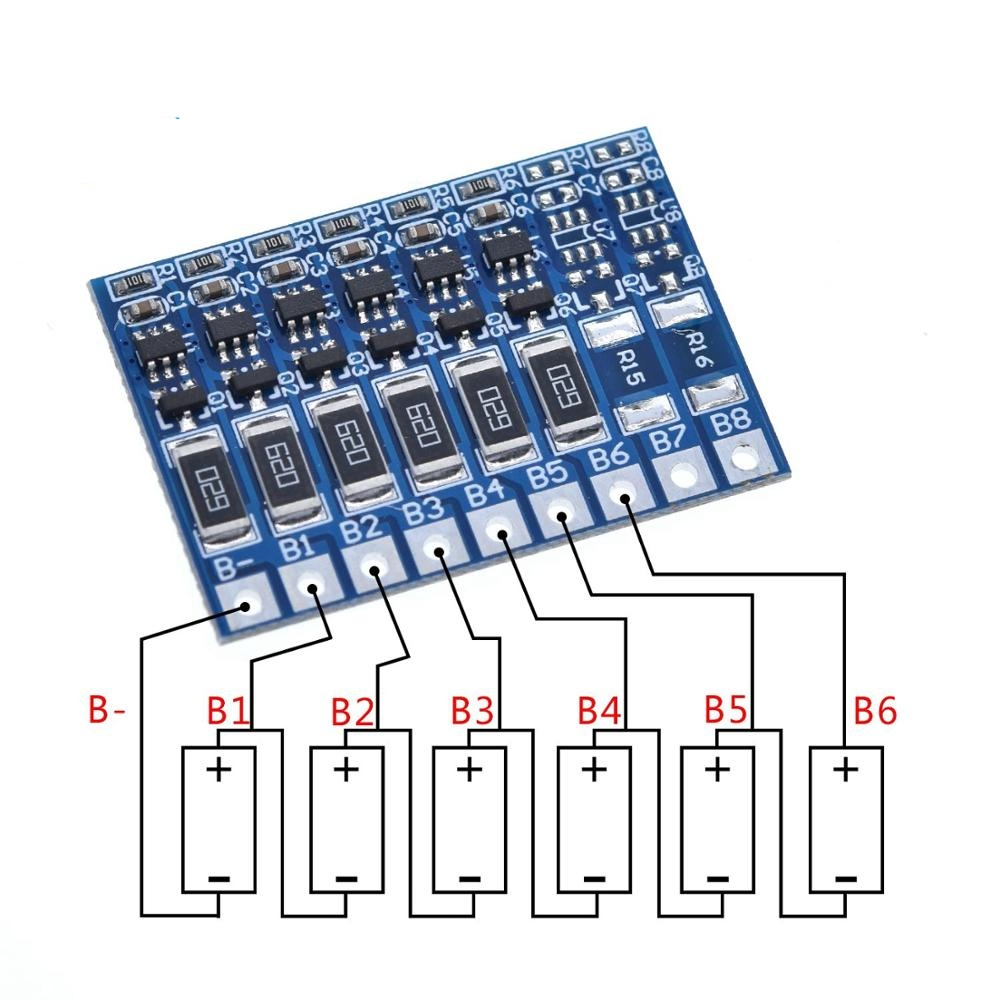 Modul de balansare 6S pentru baterii Li-ion (25.2V) [5]