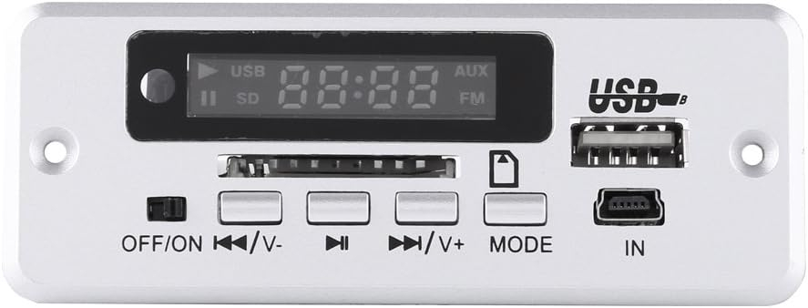 Modul decoder audio MP3 Bluetooth 5V cu amplificator 2x3W, USB, SD, AUX, FM, telecomanda [5]