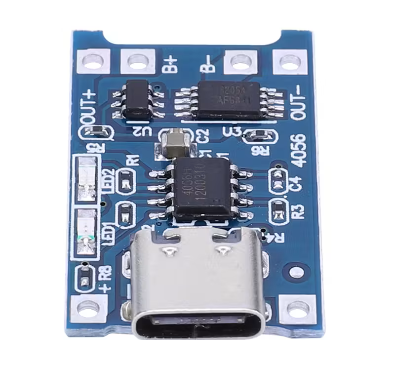 Modul incarcare acumulatori Li-Ion TP4056 1A, USB Type-C, cu protectie [1]