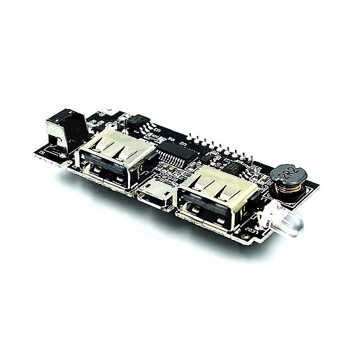 Modul incarcare acumulatori Litiu 18650, 2 porturi USB, display, 5V 1A [2]