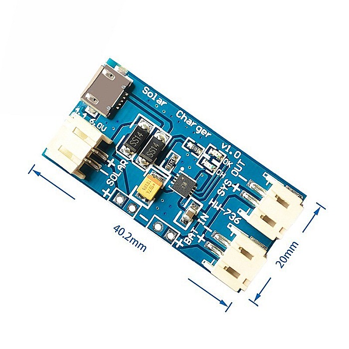 Modul Incarcare Solara 500mA, mini USB, CN3065 acumulatori litiu [2]