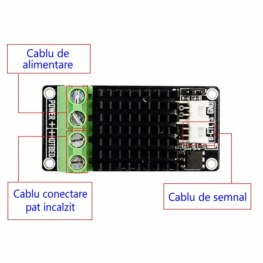 Modul MOSFET 30A 12-24V pentru pat incalzit imprimanta 3D [5]