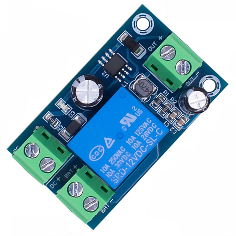 Modul releu automat comutare sursa DC 12-48V la baterie, 10A, SRD-12VDC-SL-C [2]