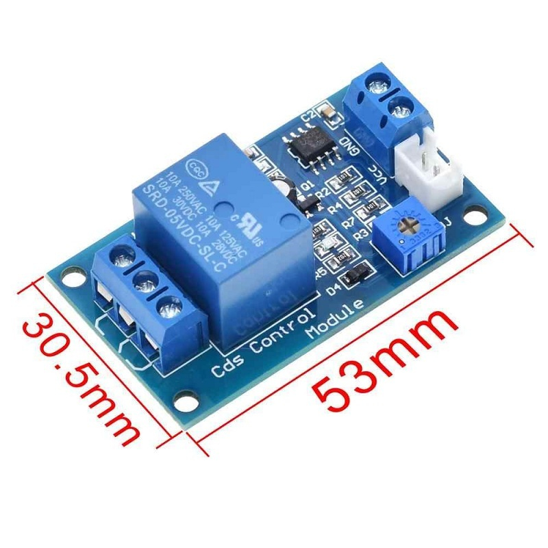 Modul senzor lumina XH-M131 5V, cu releu si fotorezistenta [4]