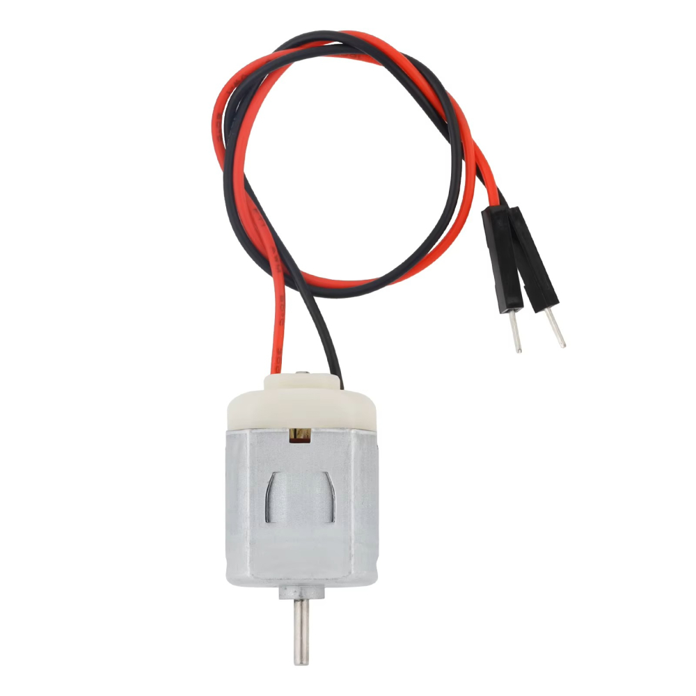 Motor DC 130 cu perii, 3-6V, ax 2mm, cu fire de conectare [2]