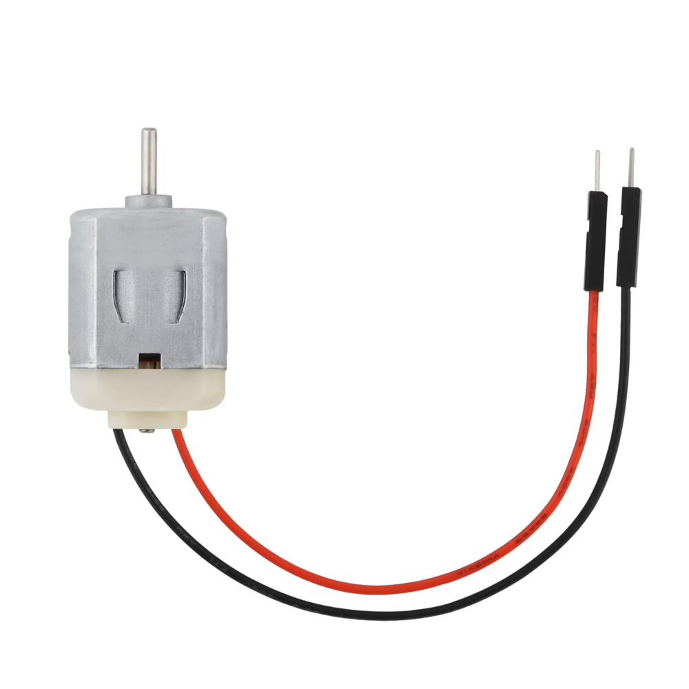 Motor DC 130 cu perii, 3-6V, ax 2mm, cu fire de conectare [3]