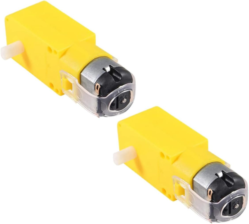 Motor DC TT cu reductor 1:48, 3–6V, 100RPM, ax simplu [3]
