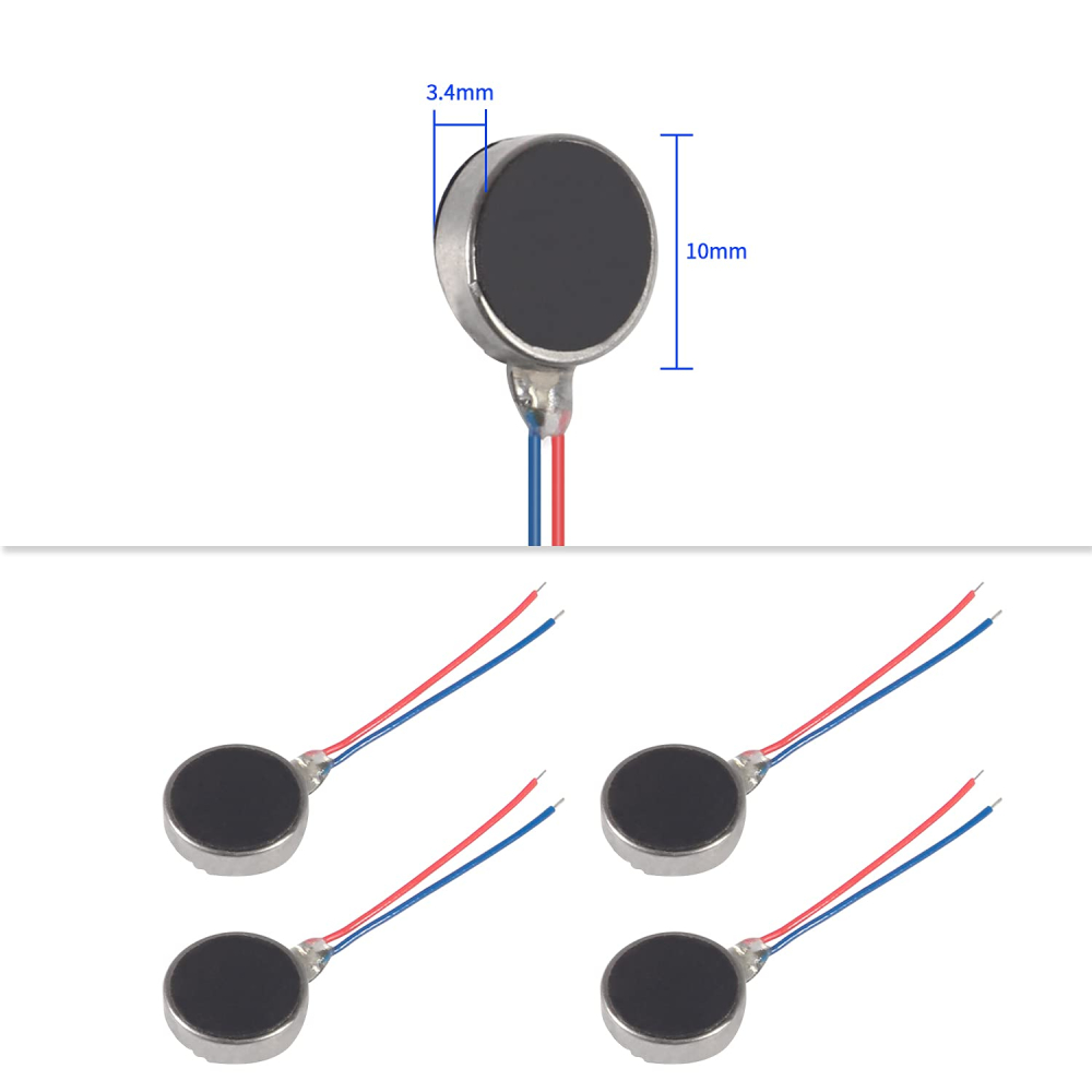 Motor de vibratii plat 1034, 3V DC, 10x3.4mm, autoadeziv [3]