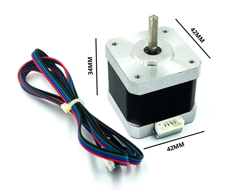 Motor pas cu pas NEMA 17 42HB34F08AB, 1.7A, 34mm, cu cablu, imprimanta 3D si CNC [3]