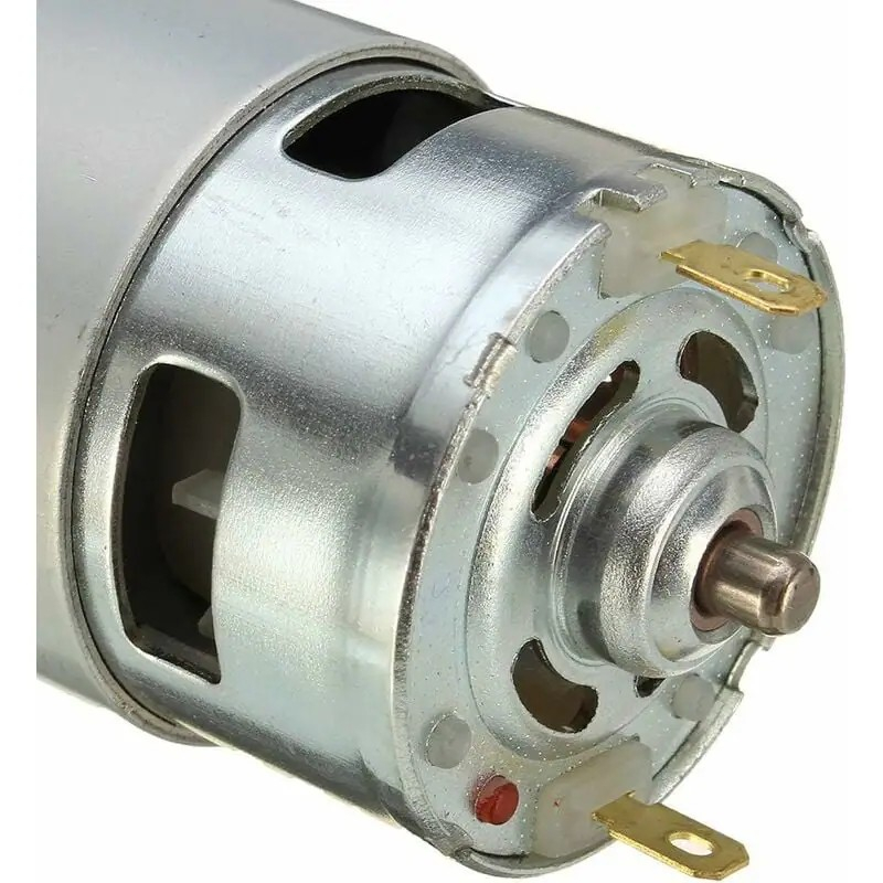Motor universal DC 775, 12–24V, 9000 RPM la 24V, ax D 5mm, dublu rulment [6]
