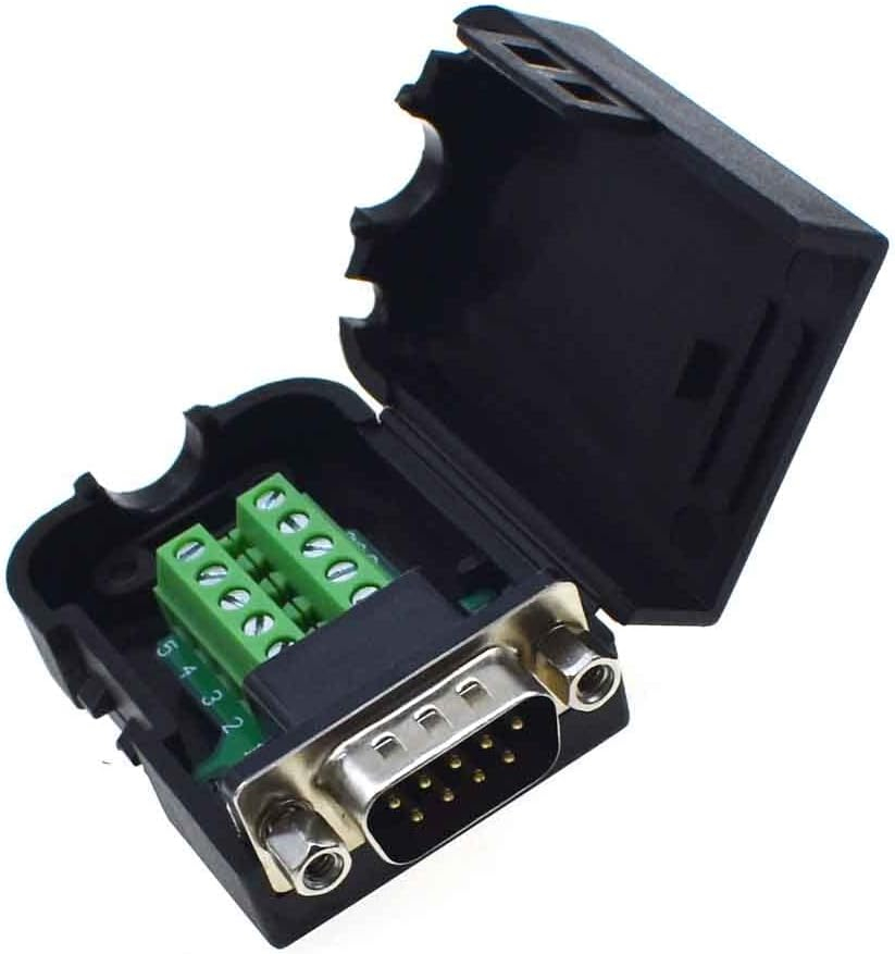 Mufa conector tata DB9 RS232 cu conectori terminal, cu surub [3]