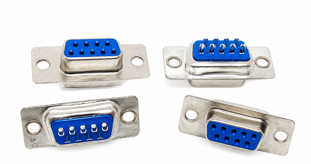 Conector mama DB9 RS232 pentru lipit, montare pe carcasa [2]