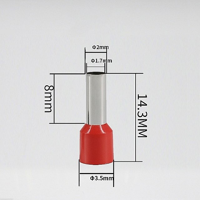 Pini Terminali Rosii 2mm 25 buc/set [2]