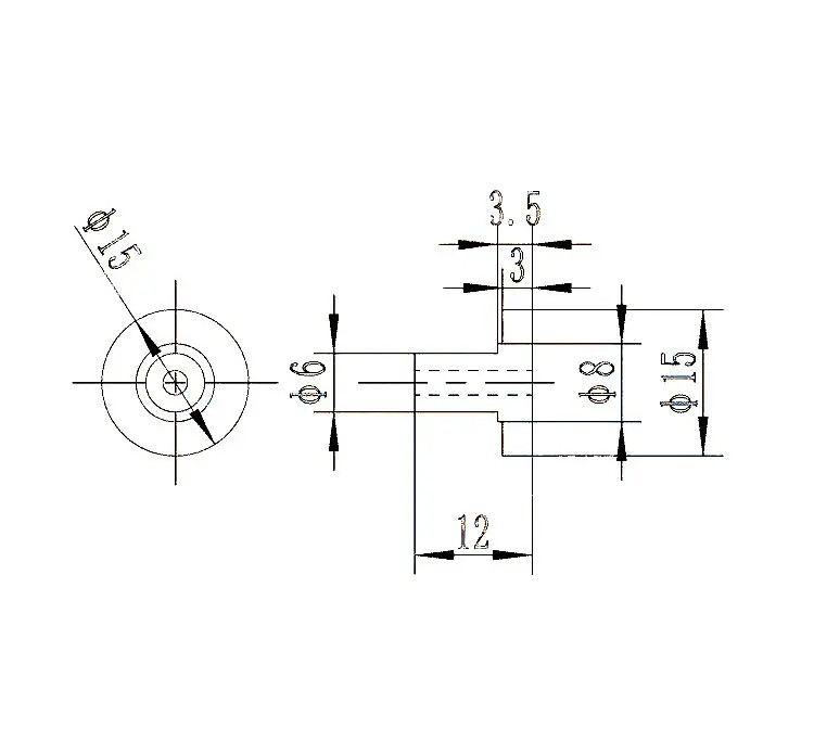 Piulite M3 reglaj pat imprimanta 3D, 12x15mm (set 4 buc.) [2]