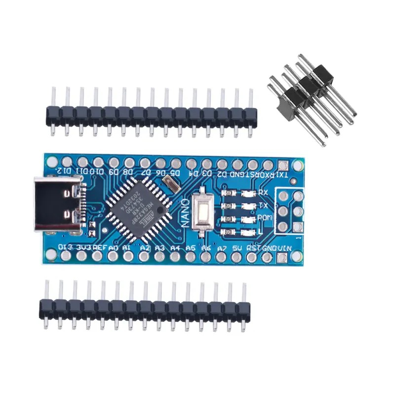 Arduino Nano compatibil, Nano V3 Type-C, ATmega328PB, CH340G, placa dezvoltare Nano, Arduino Nano USB C, Nano pini nelipiti [1]
