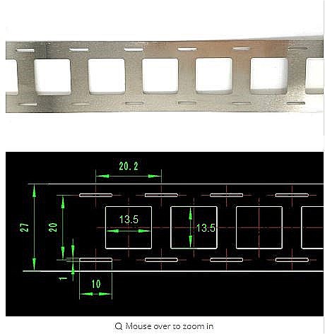 Platbanda Nichel 27x0.15mm pentru suporti customizabili, 1m 18650 [2]