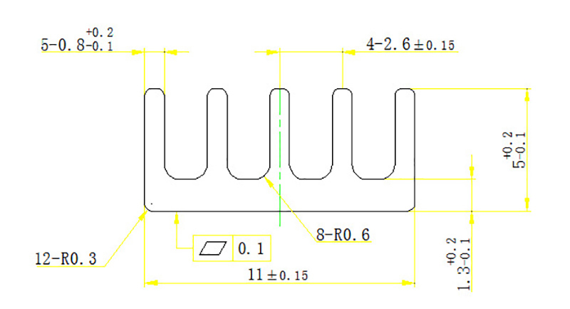 Radiatoare aluminiu cu adeziv 11x11x5mm (set 5 buc.) [3]
