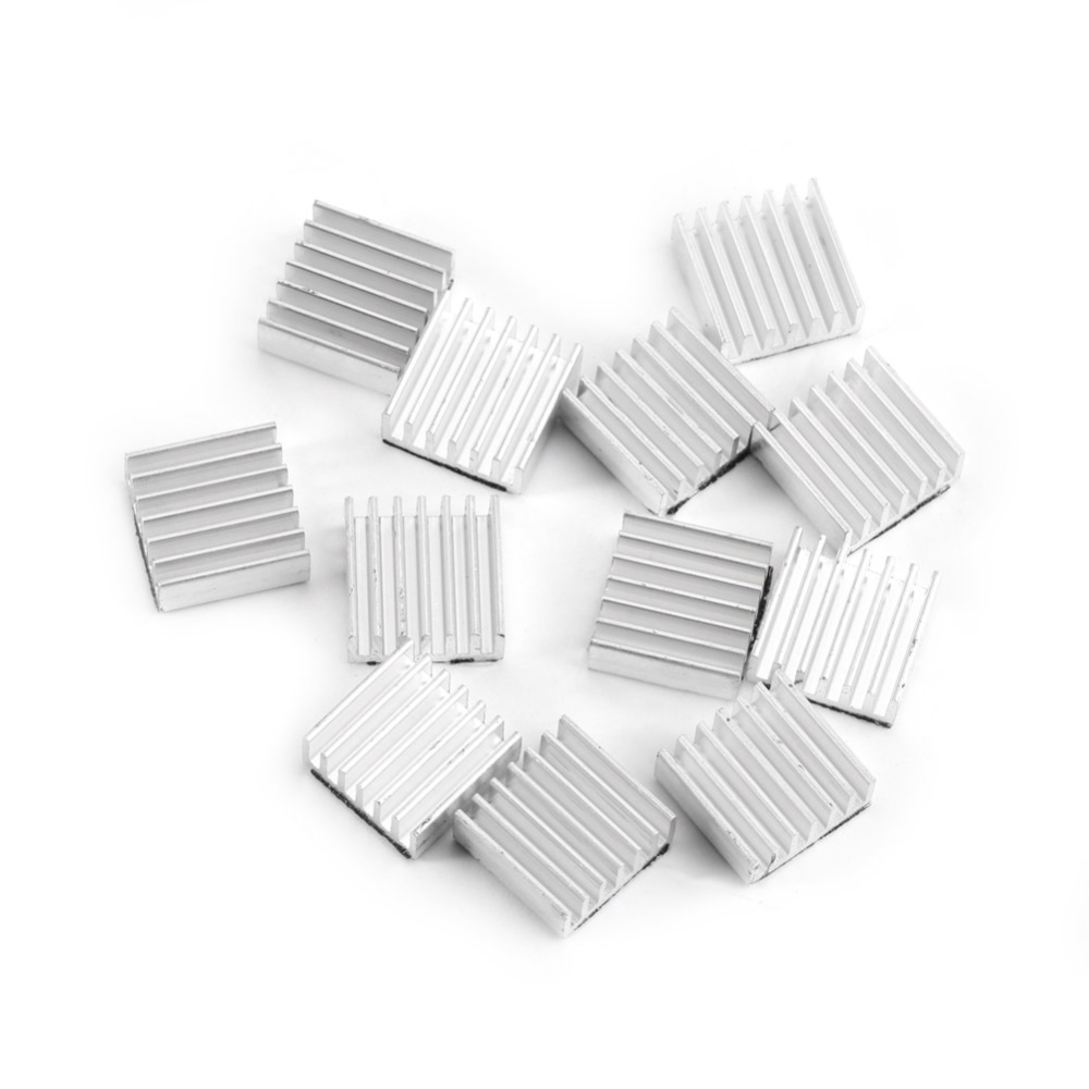 Radiatoare aluminiu cu adeziv 3M, 14x14x6mm (set 4 buc.) [4]
