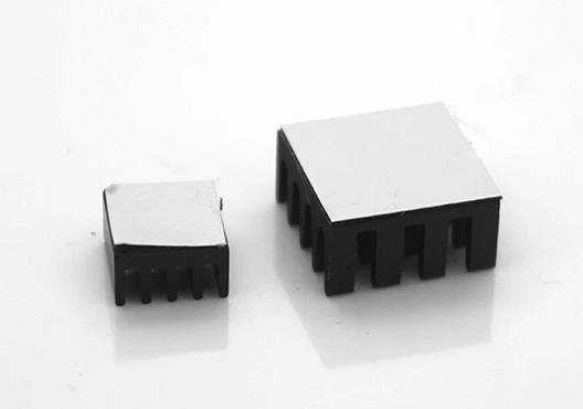 Radiatoare aluminiu Raspberry Pi cu adeziv, 9x9x5mm, 14x14x7mm (set 2 buc.) [5]