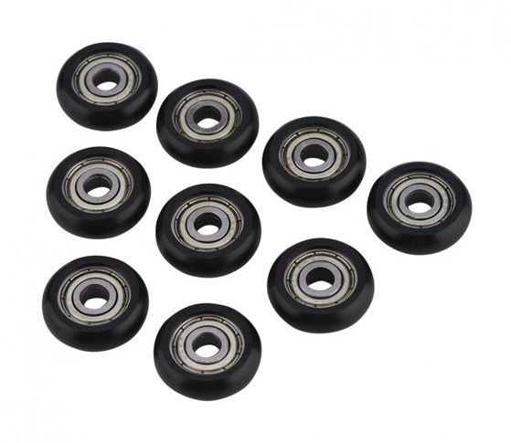 Rola de ghidare semirotunda 6x27x8.5mm, nylon, 626ZZ, neagra [3]