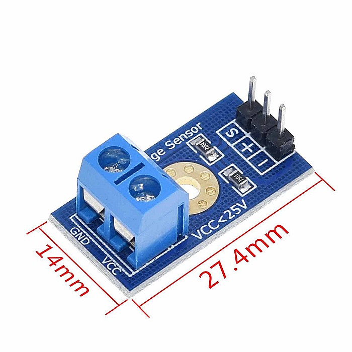 Senzor de tensiune, intrare DC 0-25V [2]