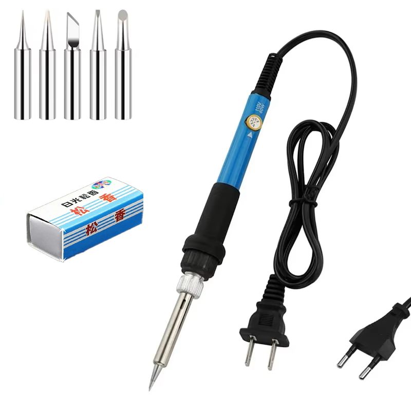 Set letcon 60W, 220V, temperatura reglabila, 5 varfuri de schimb si sacaz [5]