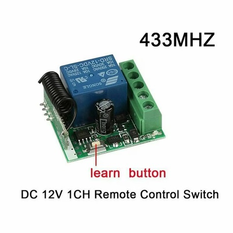 Set modul RF cu releu si telecomanda, 12VDC, 10A, 433MHz, 1 canal [2]