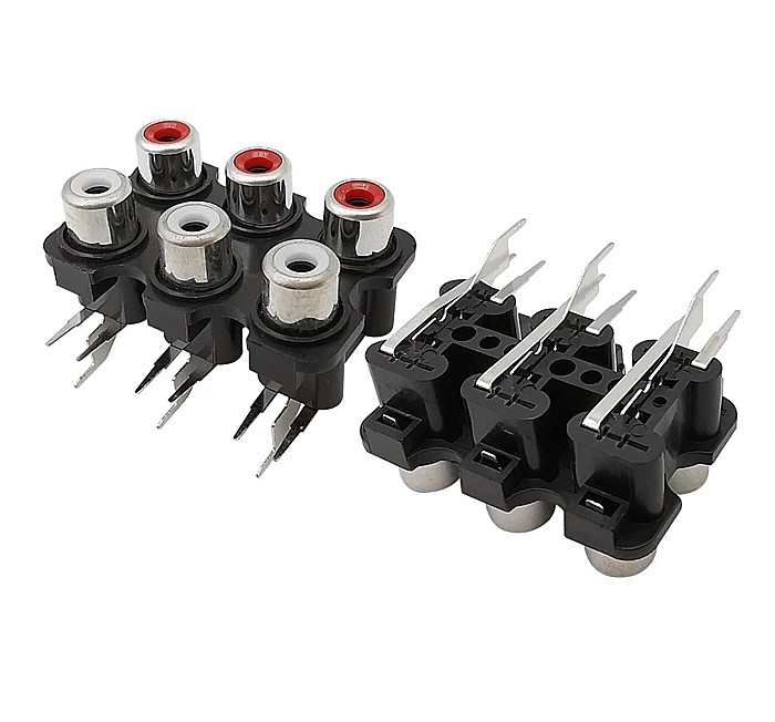 Set mufe conectori audio RCA AV (8 buc) [2]