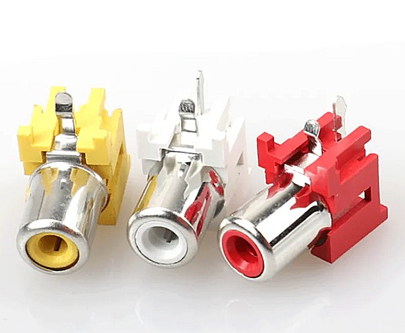 Set mufe conectori audio RCA AV (8 buc) [4]