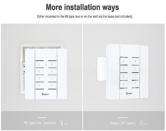 Sonoff RM433-BASE - suport prindere perete telecomanda RM433 [4]
