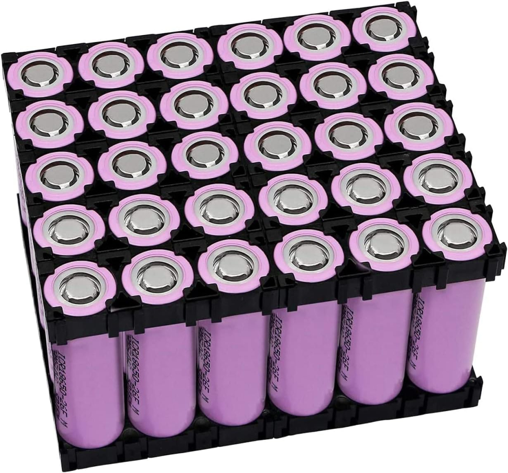 Suport 5x6 pentru 30 acumulatori Li-ion 21700, negru [2]