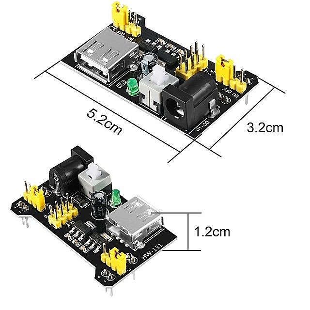 Sursa alimentare breadboard MB102 3.3V / 5V, pentru prototipare [3]