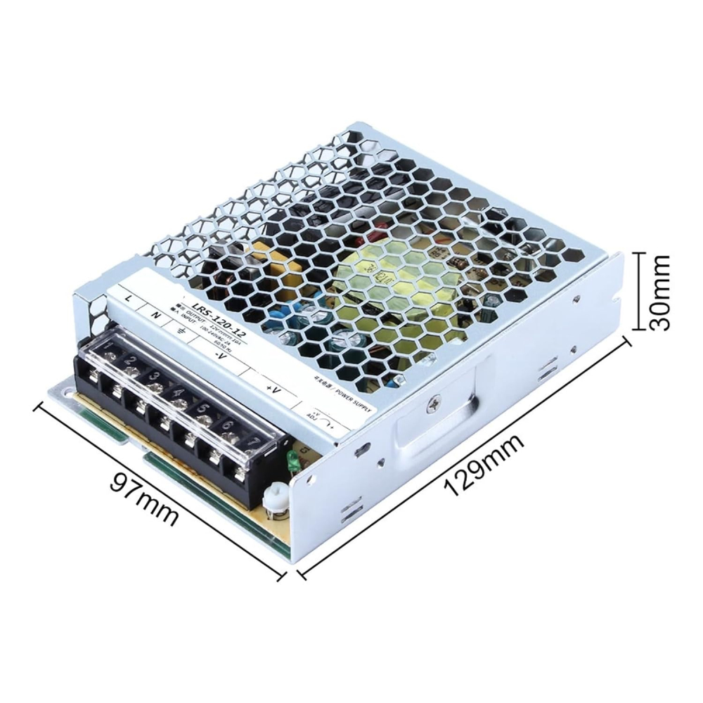 Sursa de alimentare in comutatie 12VDC, 10A, 120W, intrare 100-240VAC, format compact [2]