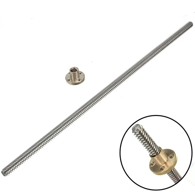 Surub T8 400mm cu piulita trapezoidala 8mm pas de 8 imprimanta 3D [2]