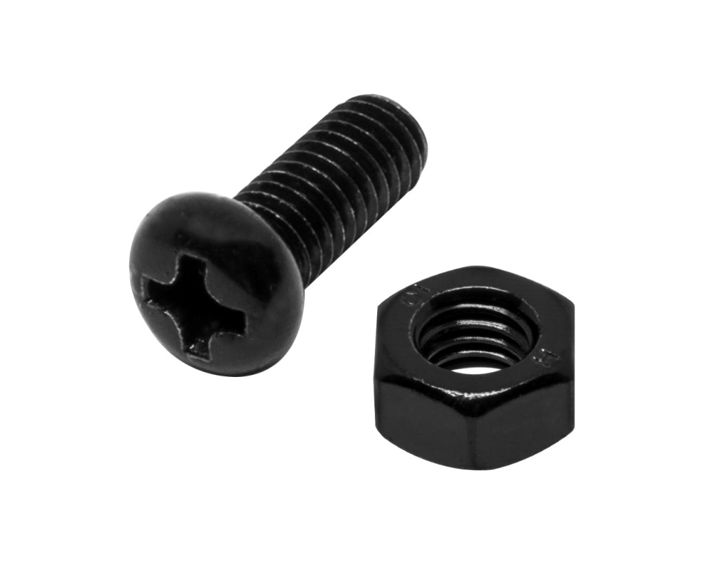 Suruburi M4x10mm cu cap bombat in cruce si piulite (set 10 buc.) [3]