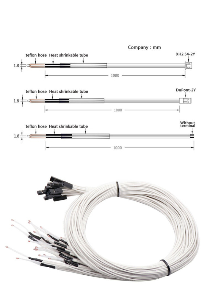 Termistor NTC 3950 100k OHM,  cablu 1m [4]