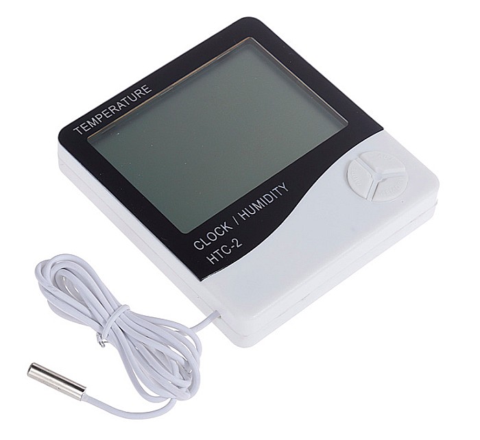Termometru si ceas digital HTC-2, cu afisare umiditate [2]