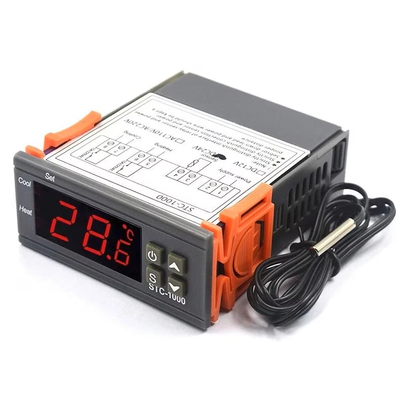 Termostat digital STC-1000 24V, control temperatura incalzire si racire, sonda NTC 10K 1m [2]
