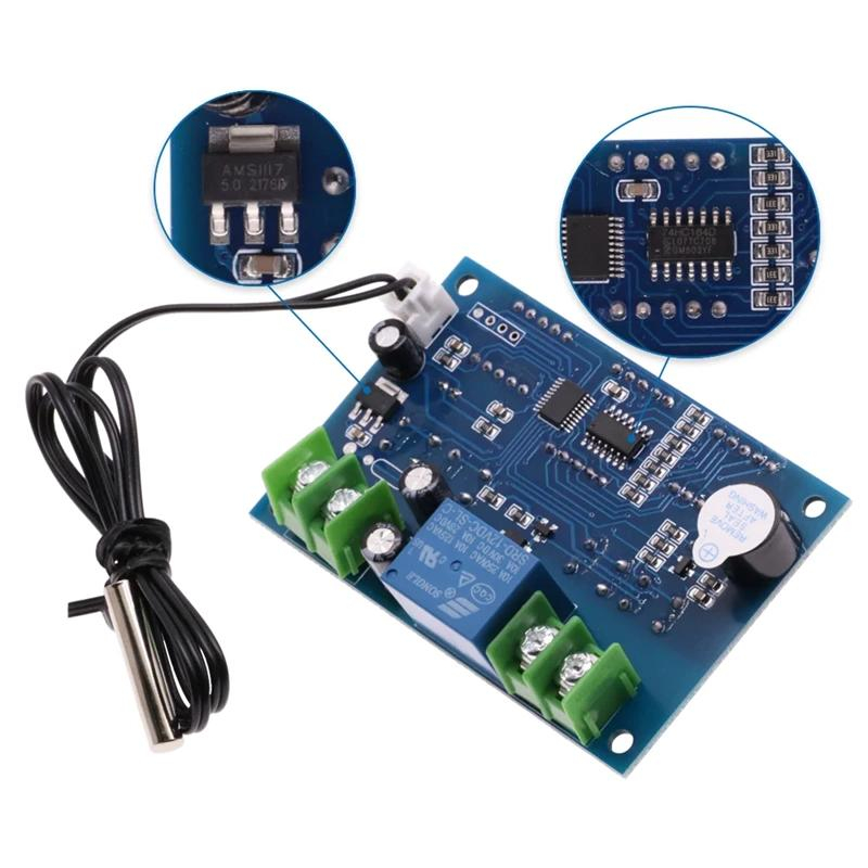 Termostat digital W1401 12V DC cu 3 afisaje si sonda temperatura [2]