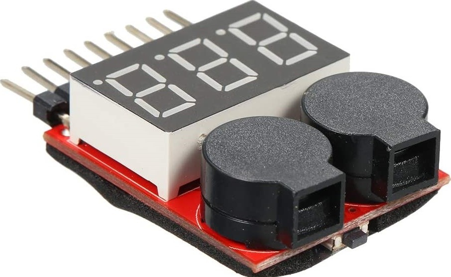 Tester acumulatori litiu 1S-8S cu afisaj LED si alarma sonora [4]