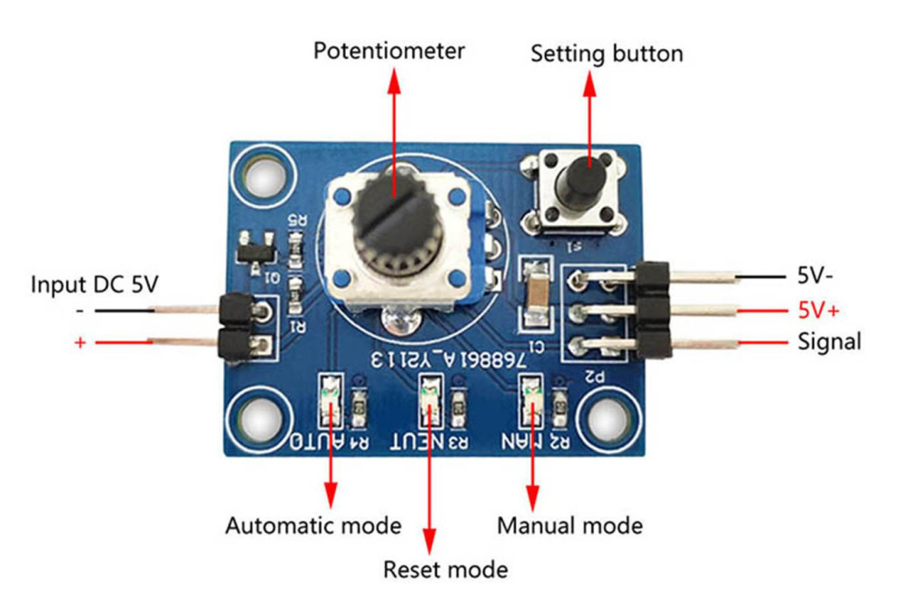 Tester servomotor PWM cu 3 moduri, suport 2 servomotoare, 5V [3]