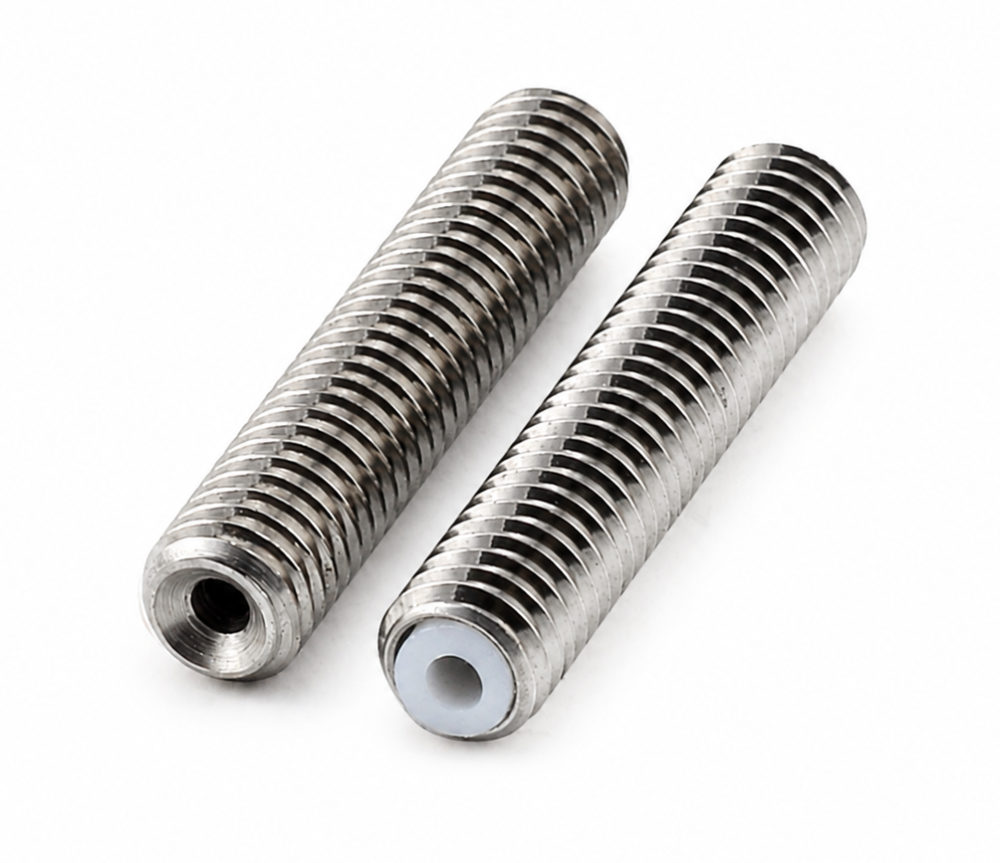 Tija filetata M6x40mm pentru hotend V5/MK8, cu tub PTFE, filament 1.75mm [2]