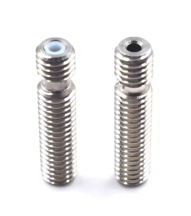 Tija filetata M6x26mm pentru hotend V5/MK8, cu tub PTFE, filament 1.75mm [3]